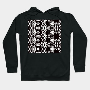 Black and white geometric abstract design Hoodie